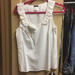 J Crew Rose Tank with Ruffle